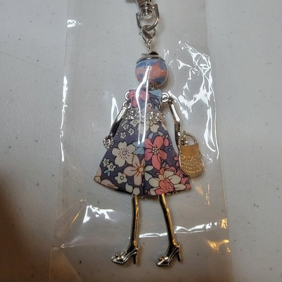 Purse Charm/Key Chain Fashion Women Pastel - Picture 3 of 3